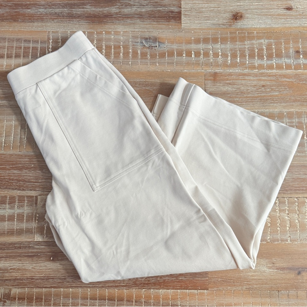 Jones & Co Wide-leg High Waist Cropped Pants Slacks
